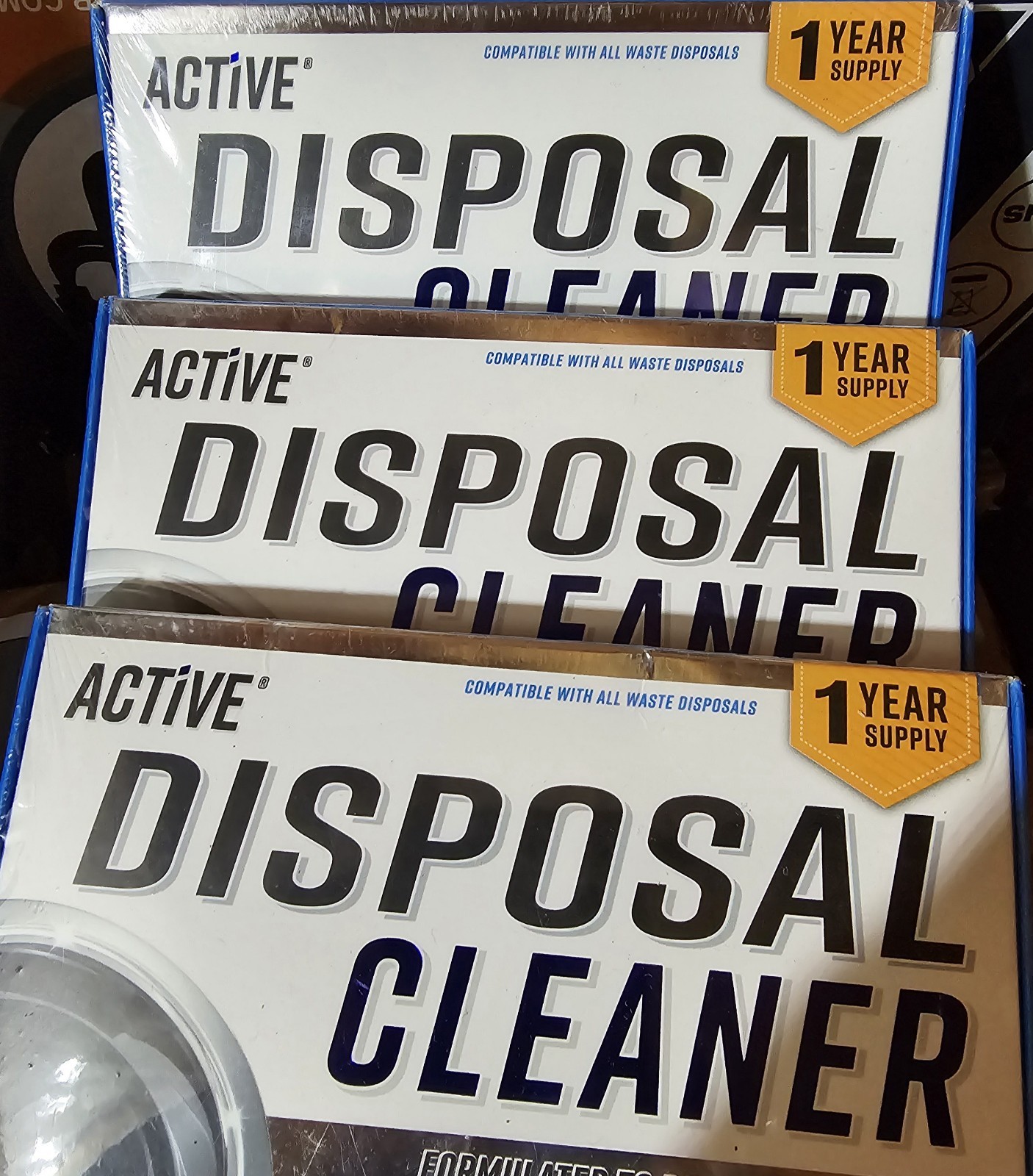 3 Pack – 24 Tablets Per Pack Garbage Disposal Cleaner Deodorizer Active