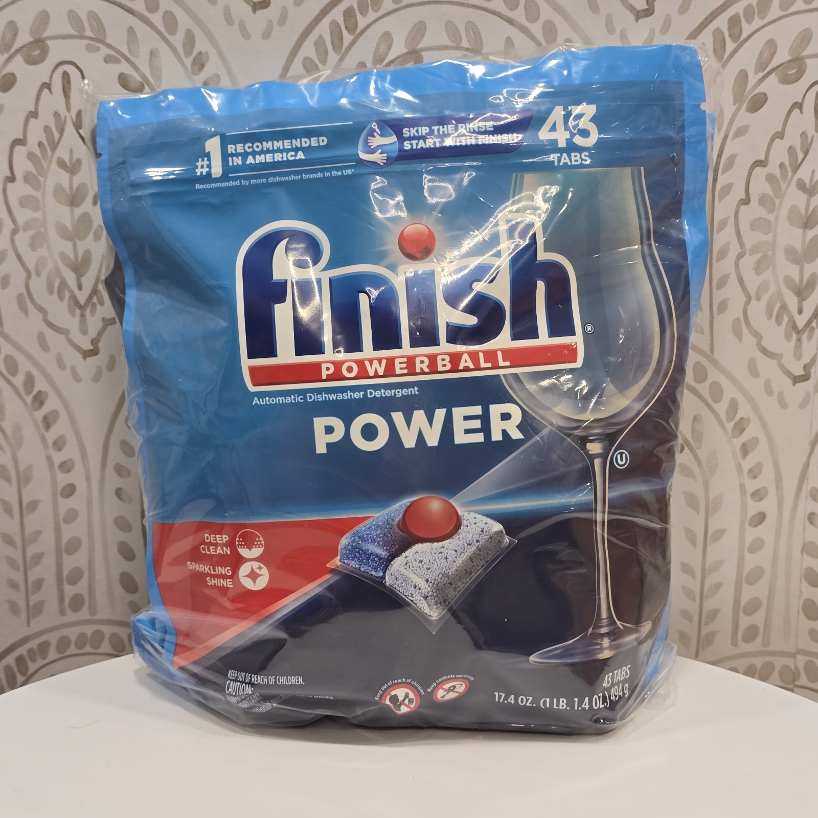 (3) Finish Powerball Automatic Dishwasher Detergent ( 43 ct each) 129 tabs total