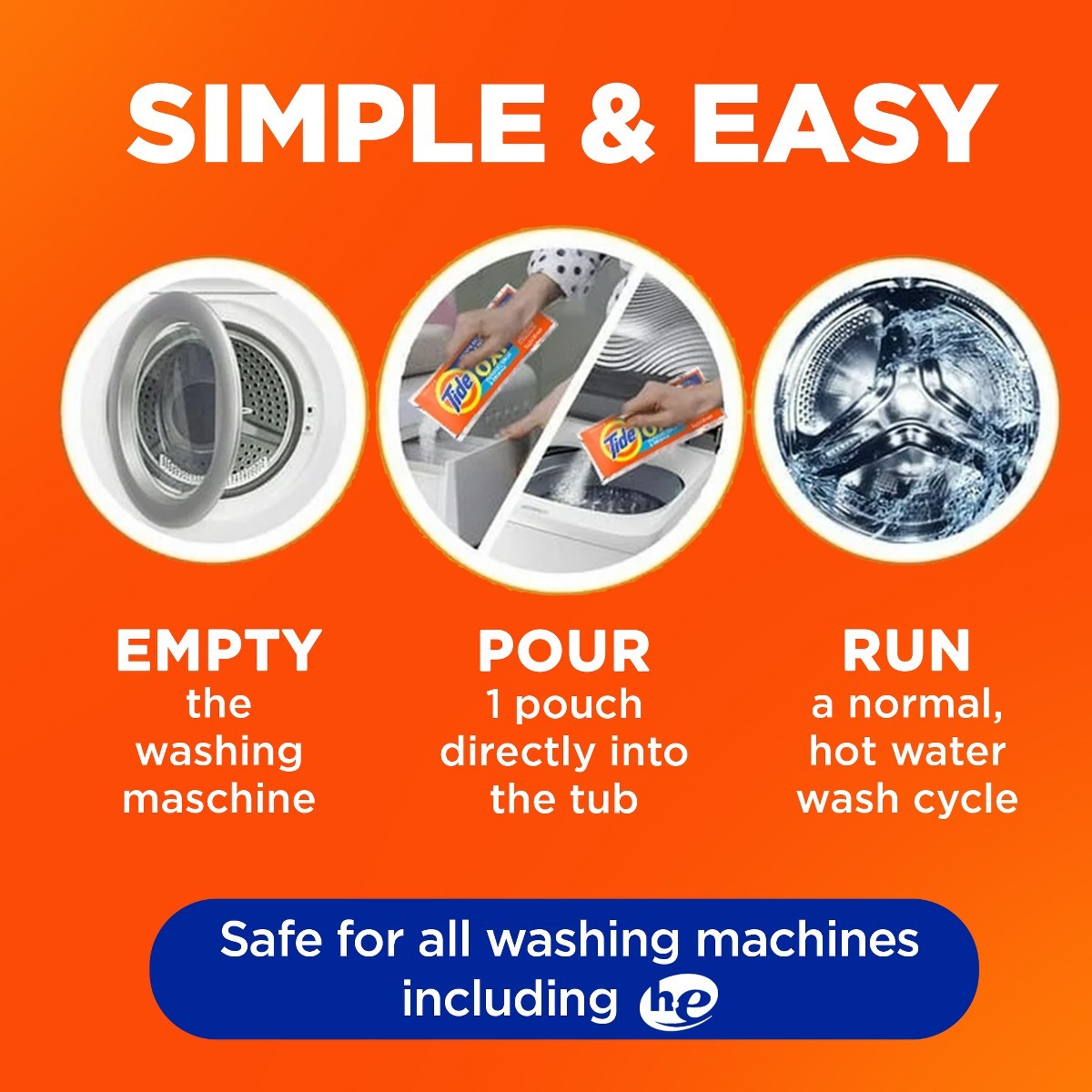 Washing Machine Cleaner + Ultra Oxi Powder – 6ct
