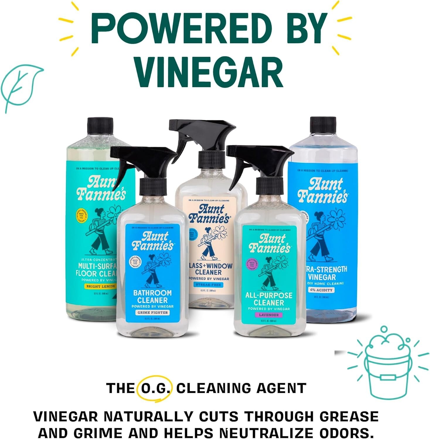 Effective Grime-Busting Cleaning Vinegar – 32 oz (3-Pack) – Residue-Free Formula