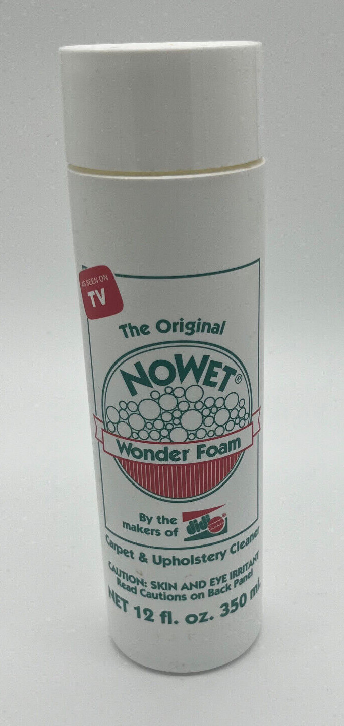 Open- The Original- No Wet Wonder Foam Carpet Cleaner 12oz Bottle (1) 78% full