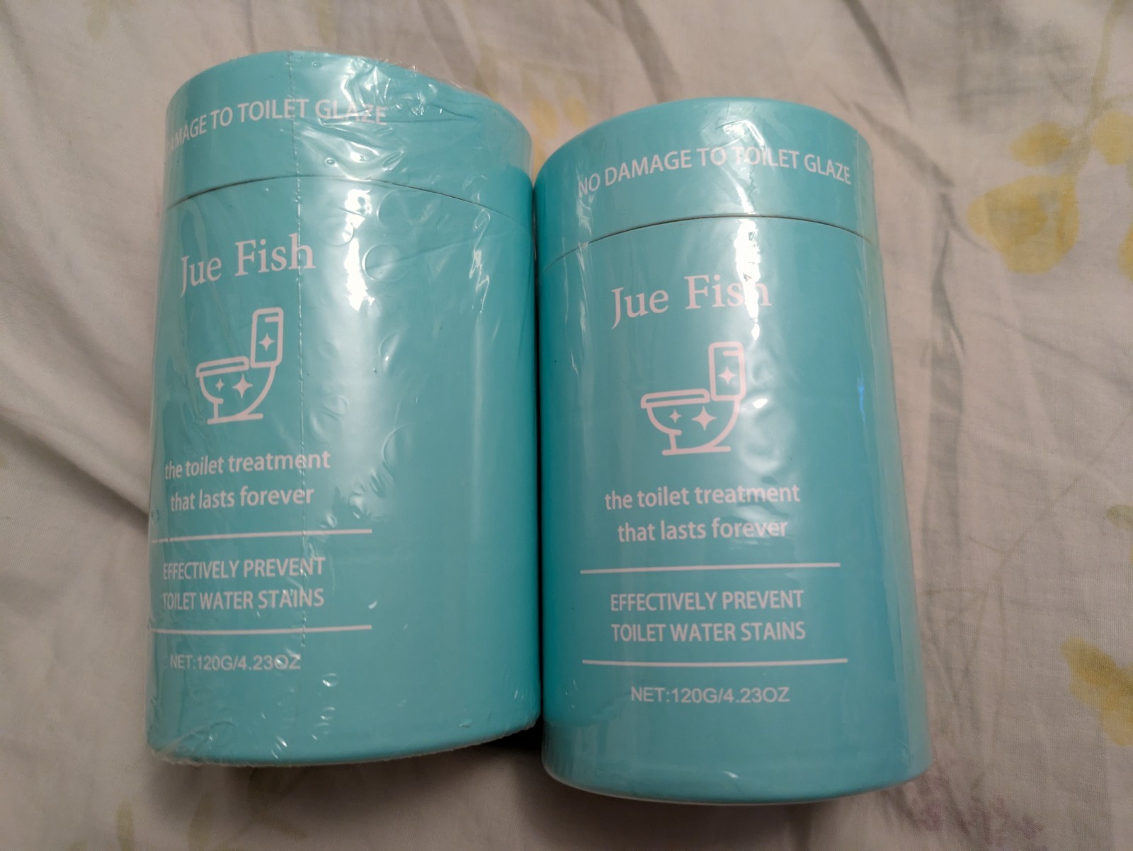 Jue Fish Toilet Cleaning Treatment Blocks – 120 g (4.23 oz) Each – 2 Pack