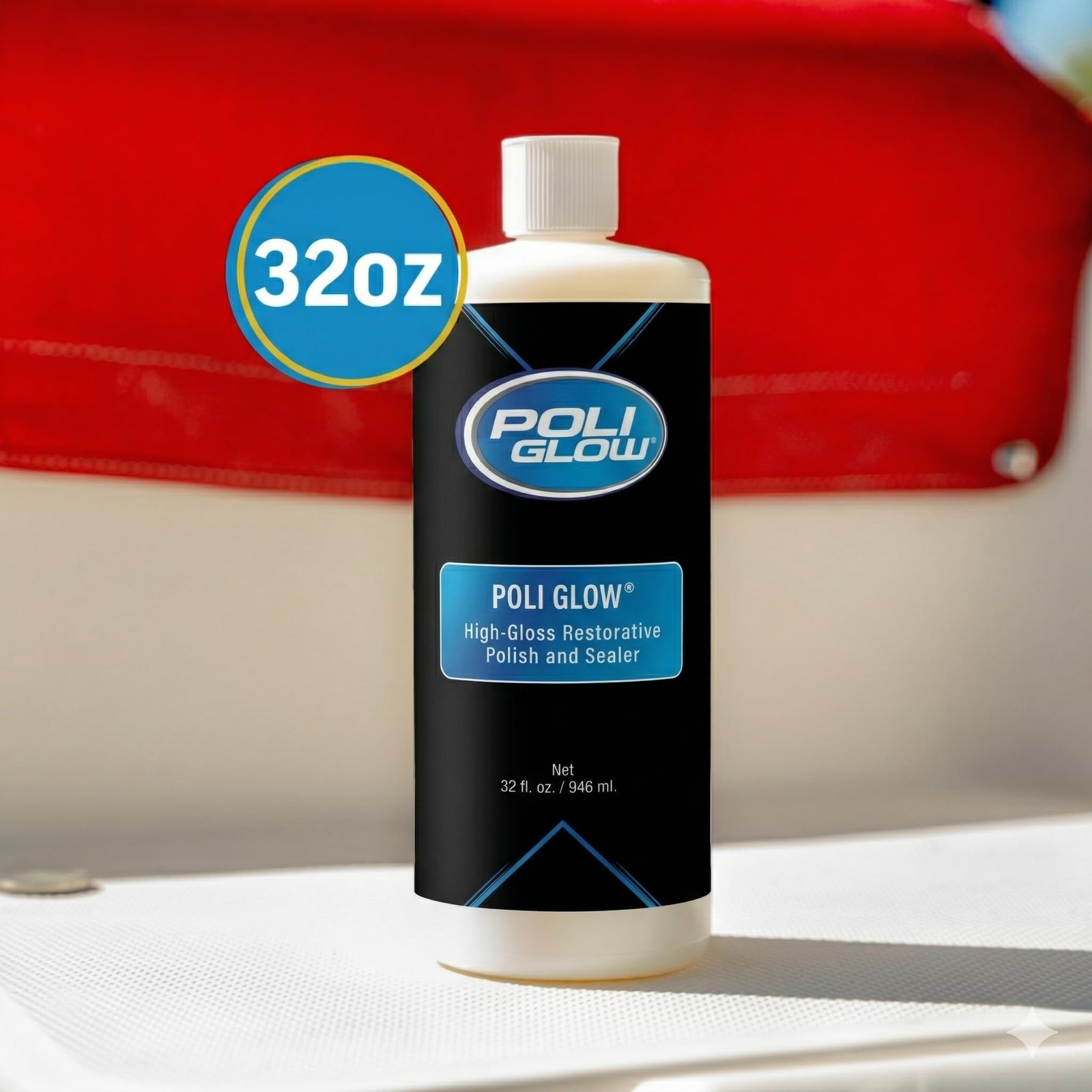 — 32 Ounce Fiberglass Restorer. Made for Boats and RVs and More.