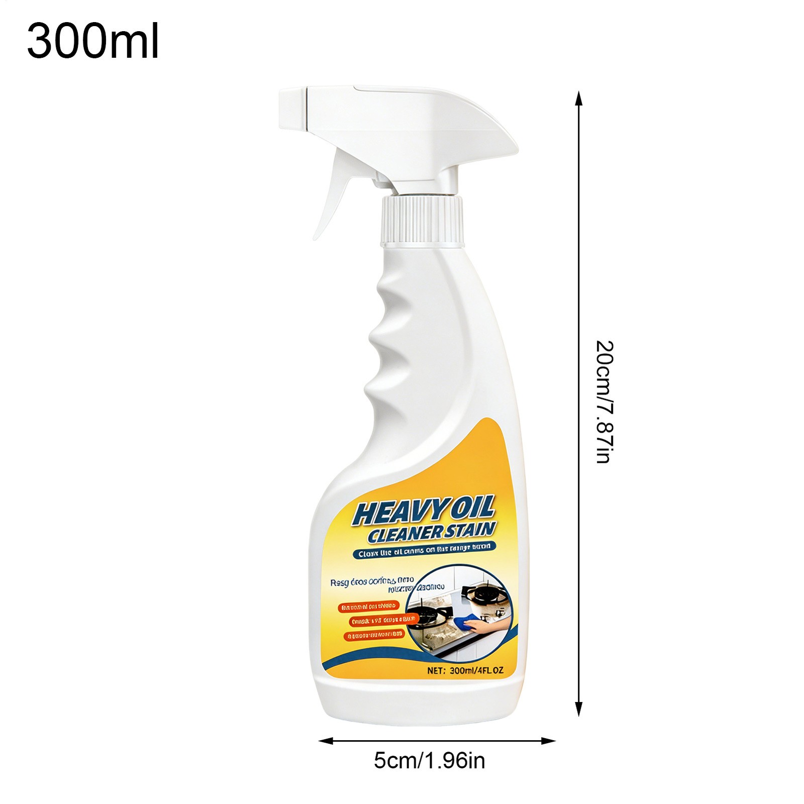 300ml Kitchen Heavy Oil Cleaner, All Purpose Kitchens Heavy Oil Cleaning Agent.