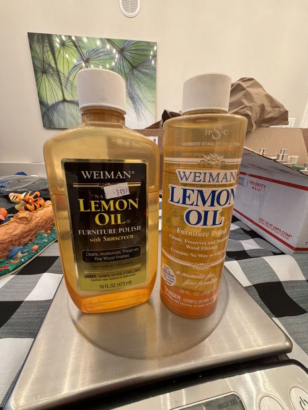 Lot of 2 Weiman Lemon Oil Furniture Polish 16 fl oz Bottles 70% full each fast2S