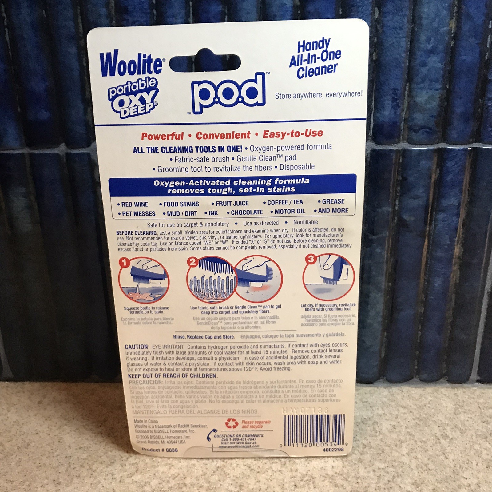 Woolite Portable Oxy Deep POD All In One Carpet Upholstery Cleaner New Sealed