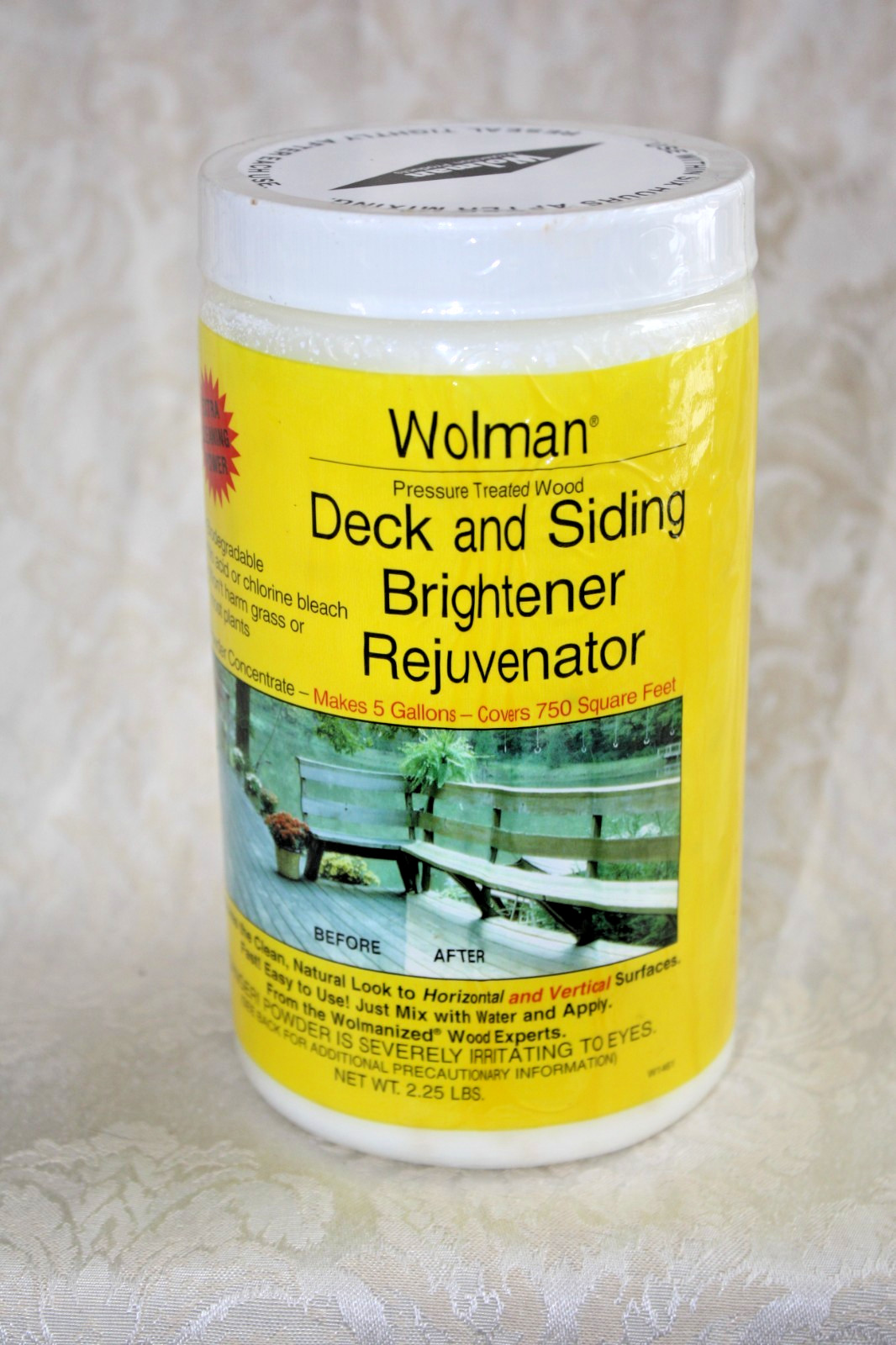 NOS Wolman DECK SIDING BRIGHTENER Rejuvenator CONCENTRATE Makes 5 Gallons SEALED