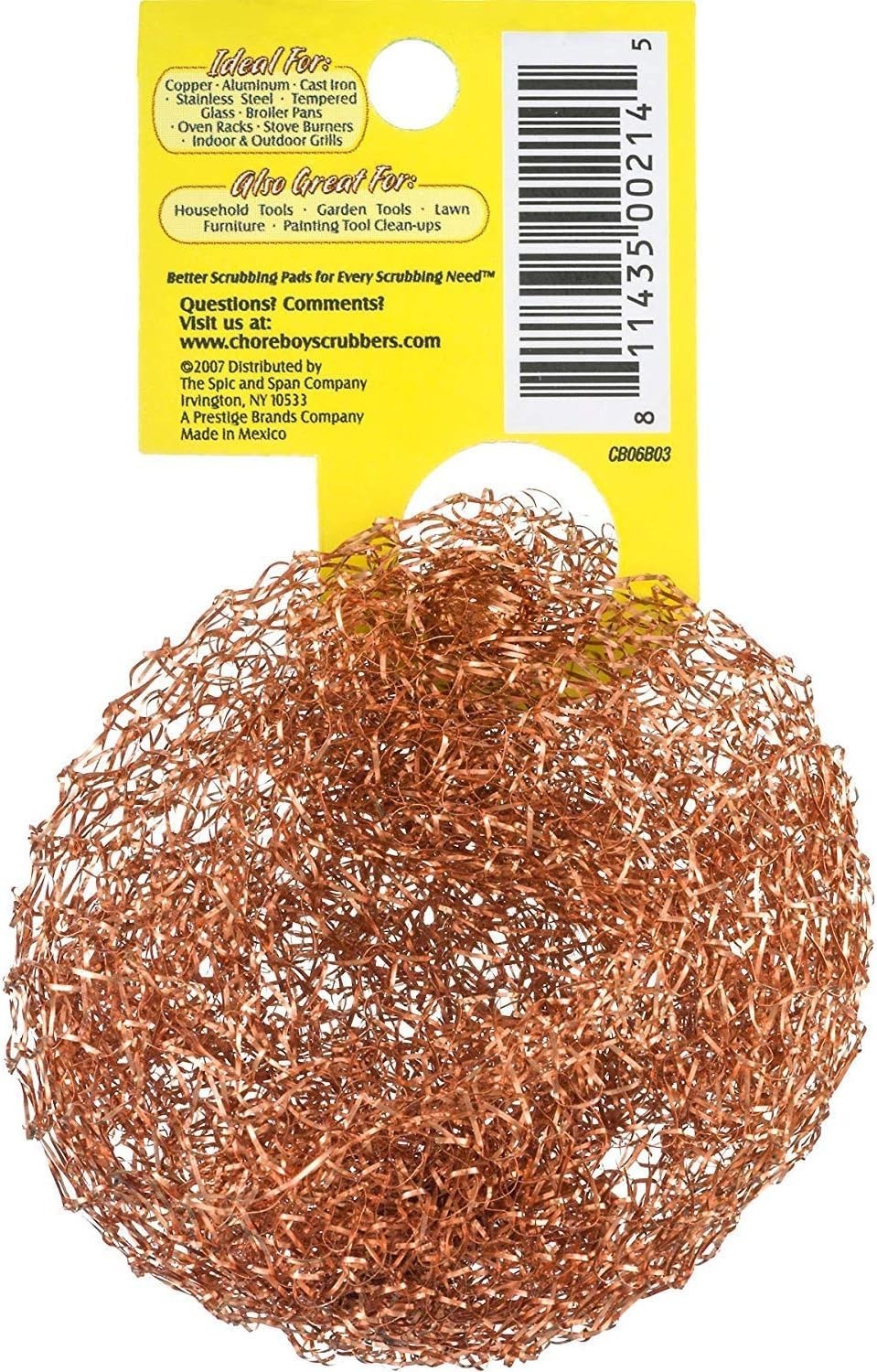 Ultimate Copper Scrubber Scouring Pad, Pure Copper 10-Pack