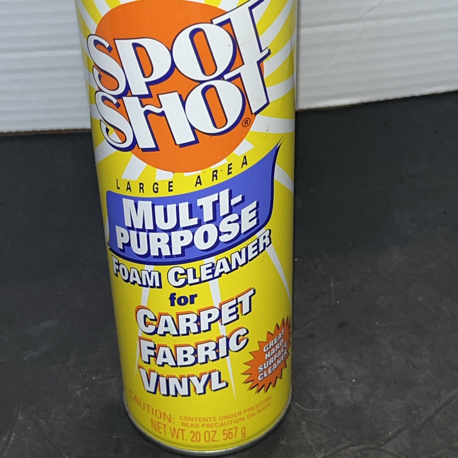 Spot Shot Instant Carpet Stain Remover Aerosol Spray 20 oz NOS Yellow Can