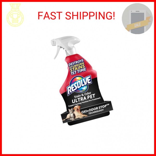 Resolve Ultra Pet Carpet Cleaner Spray – for Removal of Pet Stains & Odors, 32oz
