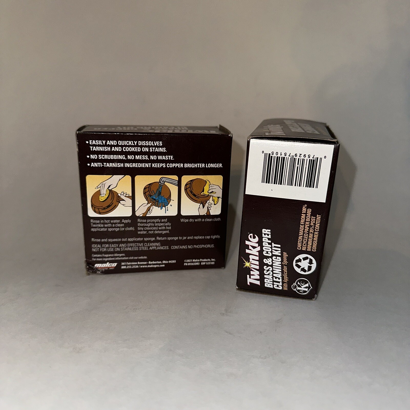 Twinkle Brass & Copper Cleaner 525105 (2-PACK) NEW