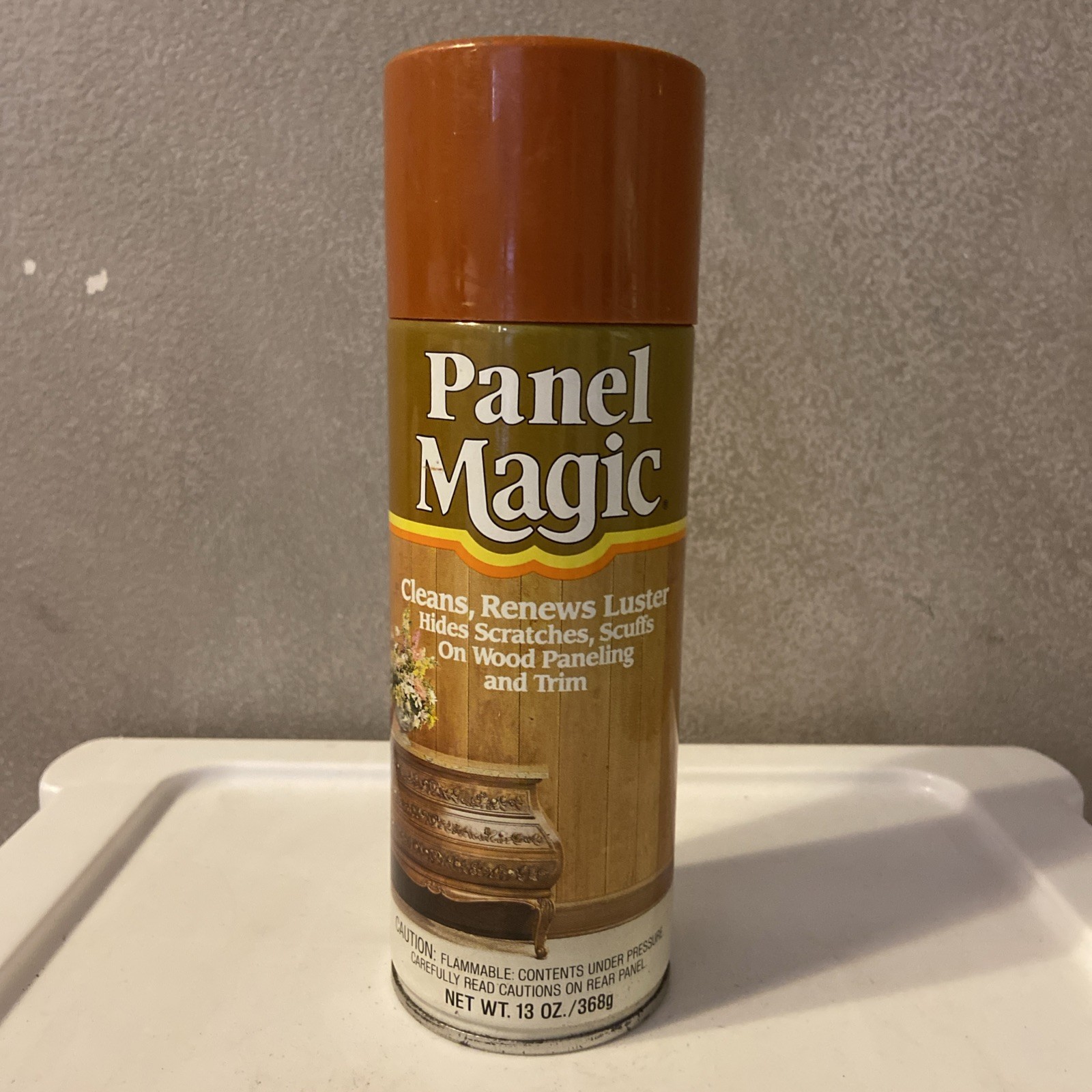 Vintage Panel Magic Cleaner 13oz Wood Paneling Trim Cleans Renews Luster NEW