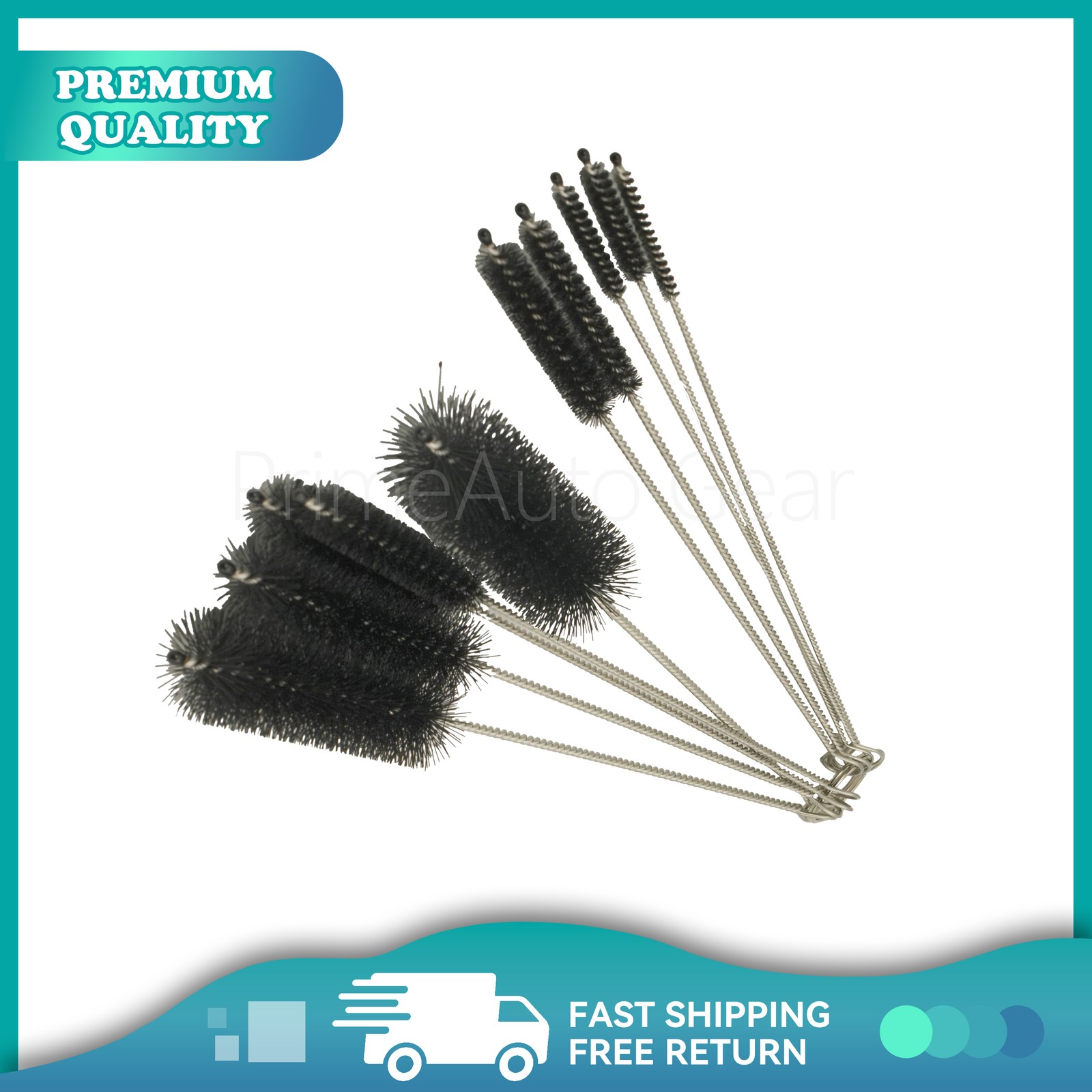10PCS Set Nylon Small Long Cleaning Straw Brush Cleaner Bottle Tube Pipe