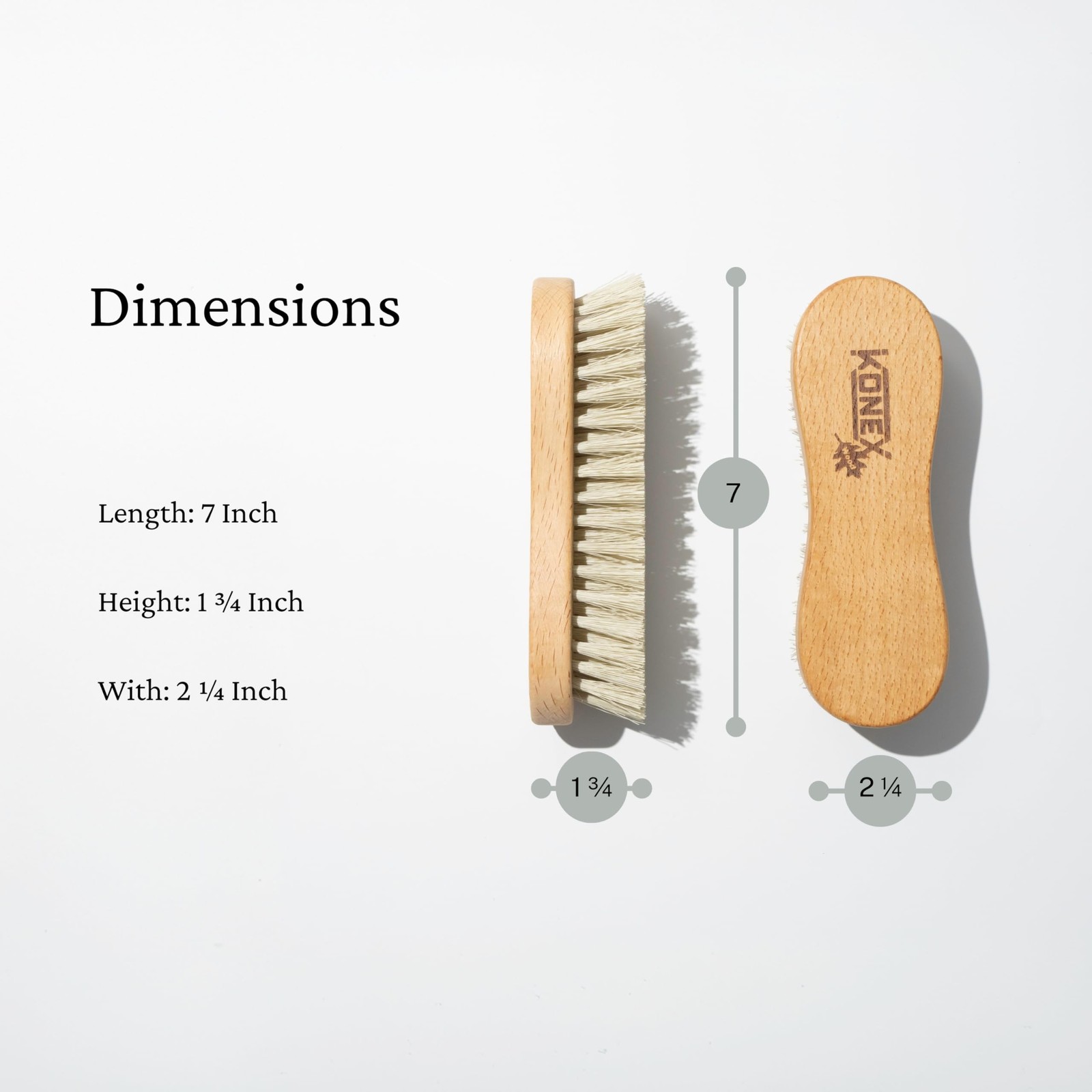 Medium-Stiffness Nylon Fiber Scrub Brush – Heavy Duty Cleaning Brush, Wooden …