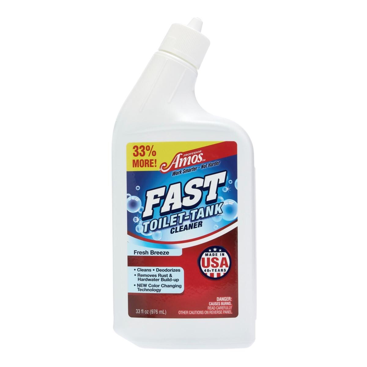 Professor Amos FAST Toilet & Tank Cleaning Solution 33 fl oz – Fresh Breeze