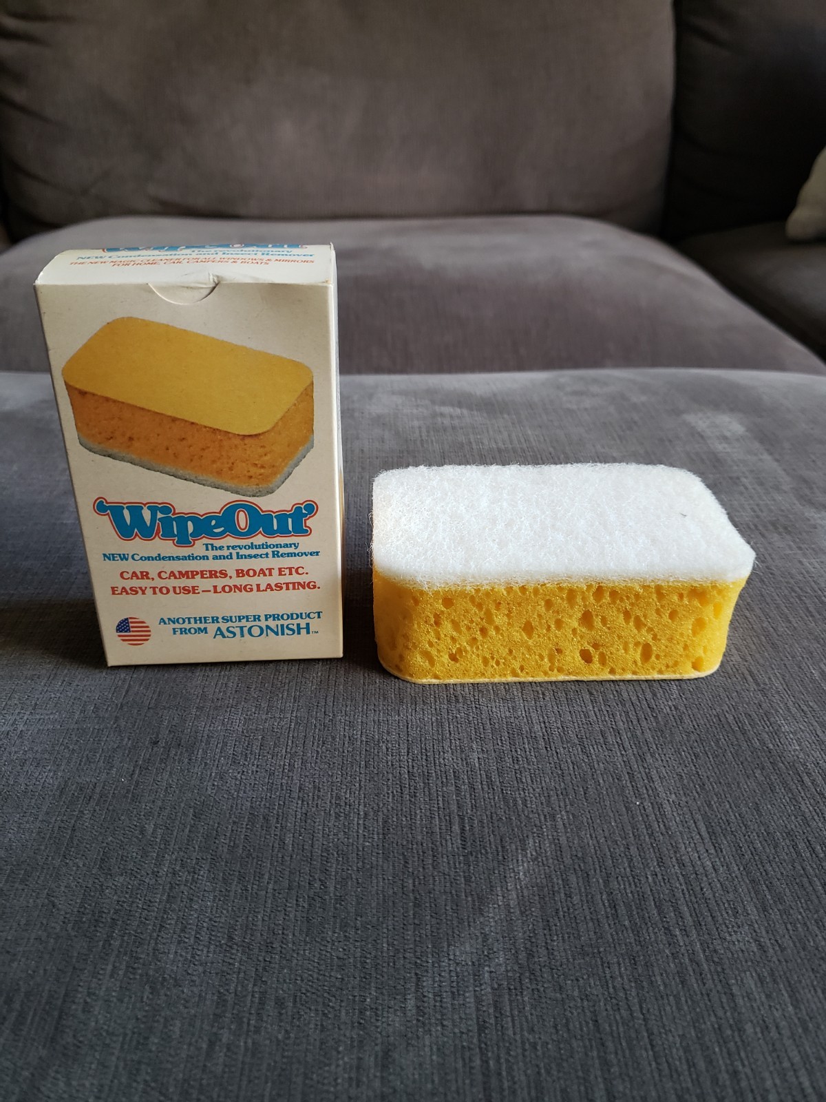 Vintage WIPEOUT Condensation And Insect Remover Sponge – Astonish – BRAND NEW!!