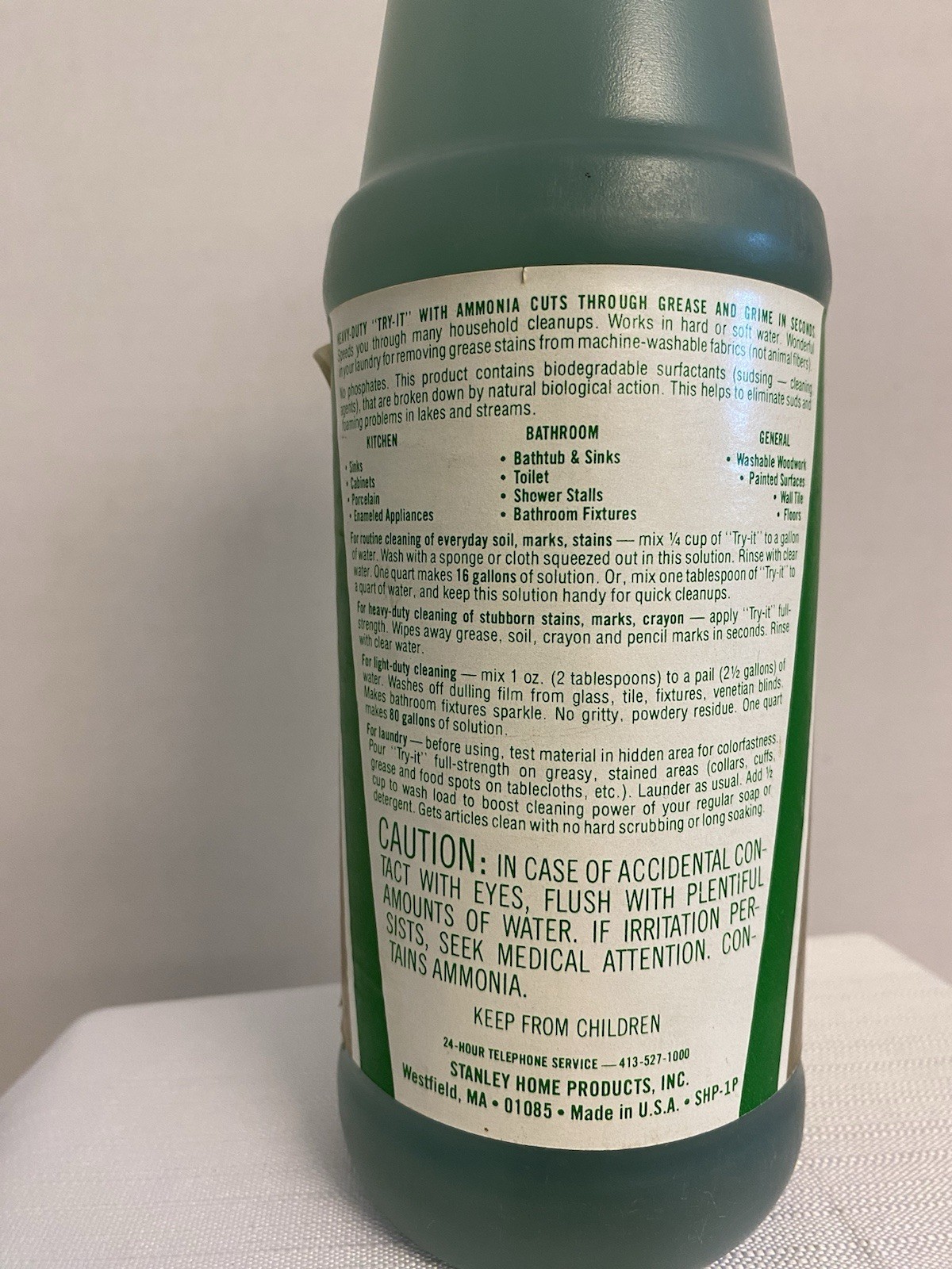 Stanhome Try-it Multi purpose Cleaner Stanley Home Products 32 Oz