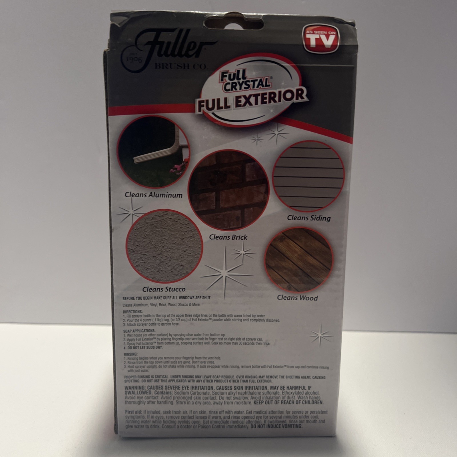 Fuller Brush FBFCEX-6 Exterior Cleaner – 4 oz Cleans Aluminum Vinyl Brick Wood