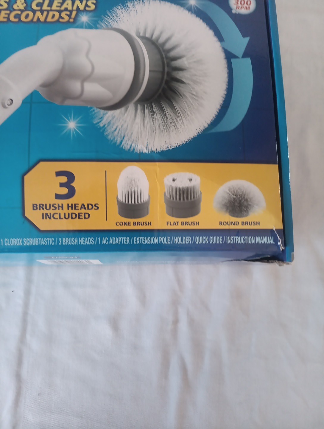 Clorox Scrubtastic Power Scrubber Cordless Rechargeable Scrubber