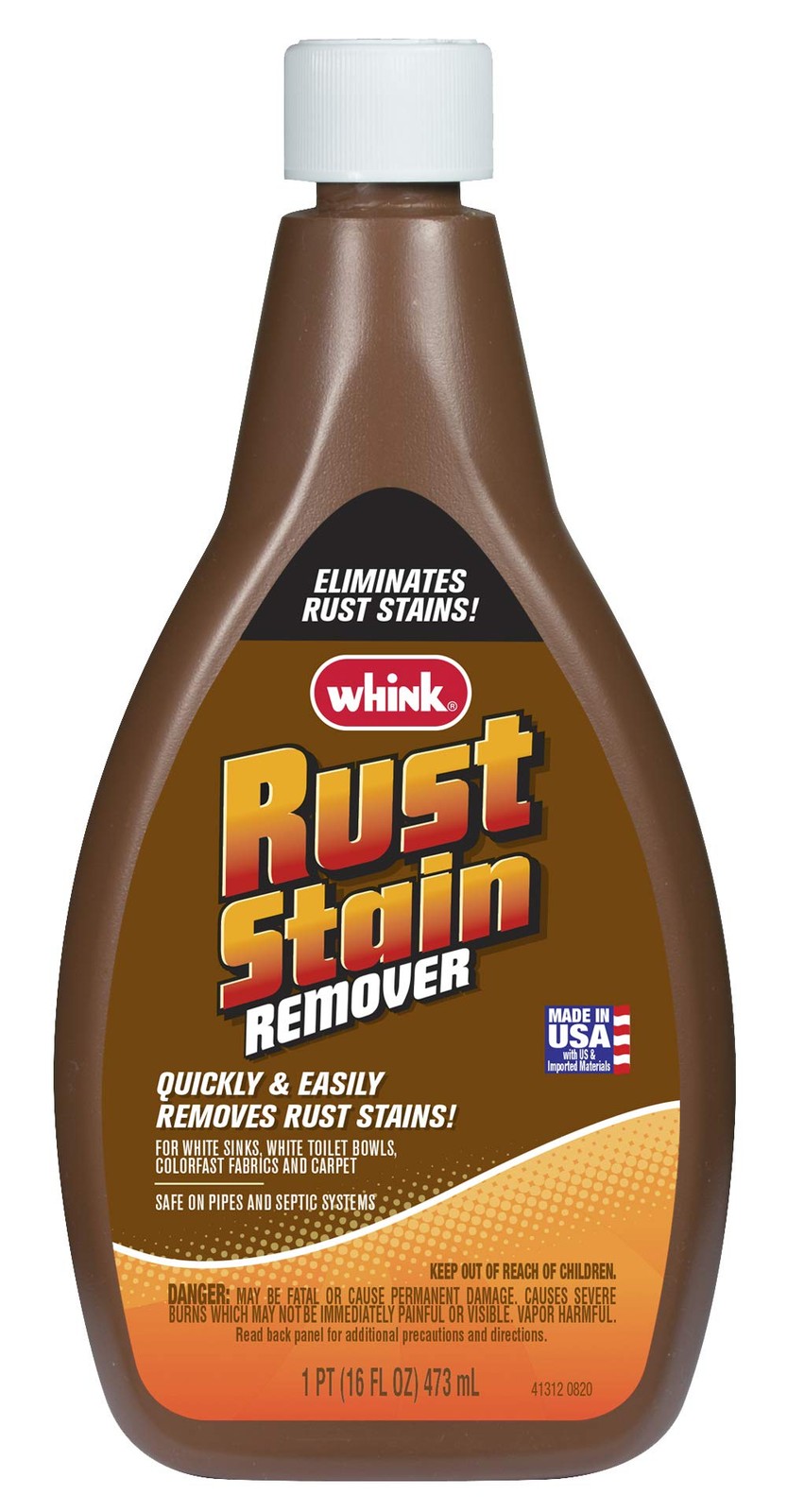 Rust-Oleum Whink Rust Stain Remover | Heavy-Duty Iron 16 Fl Oz (Pack of 1)