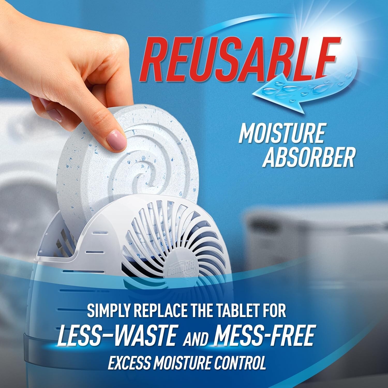 Drop-In Moisture Absorber Tablets, 15.8 oz, Fragrance Free – Total Air Freshness