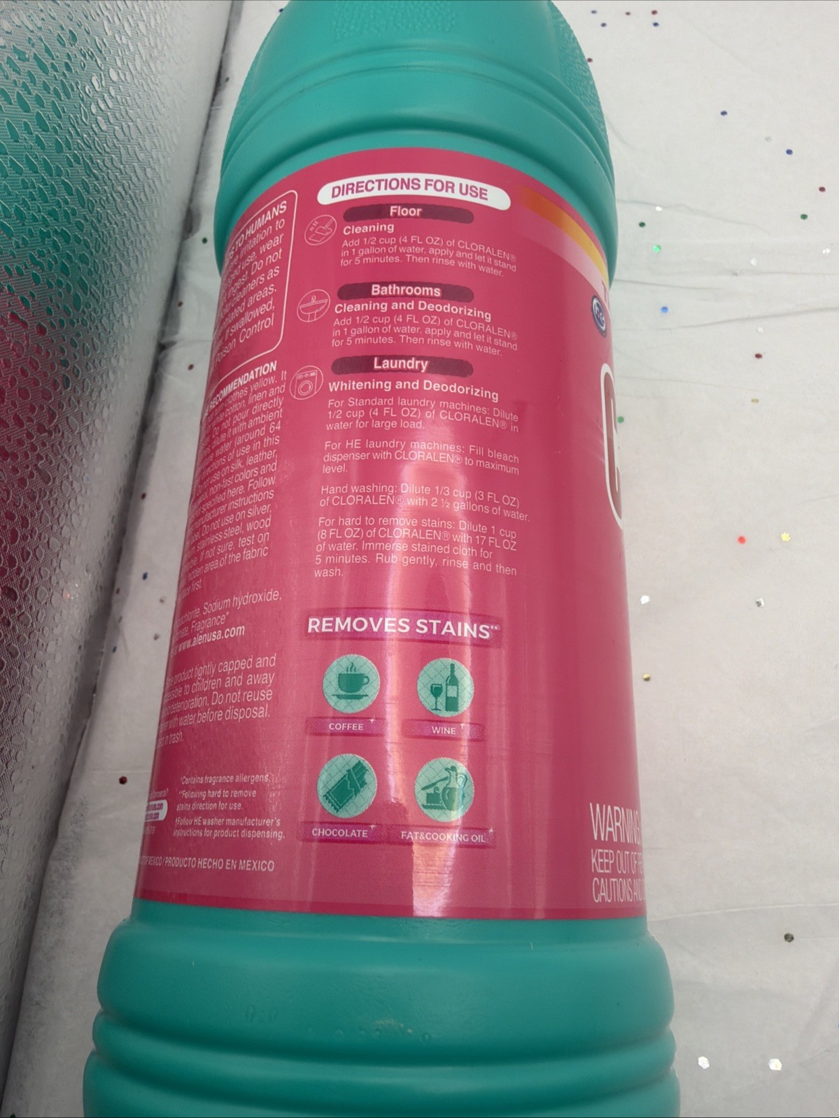 CLORALEN® Liquid Scented Bleach – Floral Fantasy 32.12 fl oz Lot Of 2