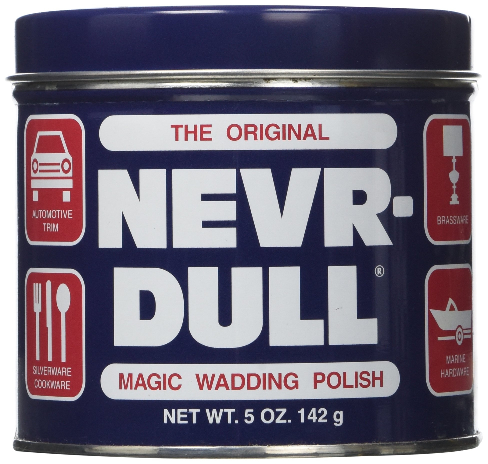 Nevr Dull 5 oz Wadding Polish Safe Non Toxic Metal Cleaner Removes Rust and Tar