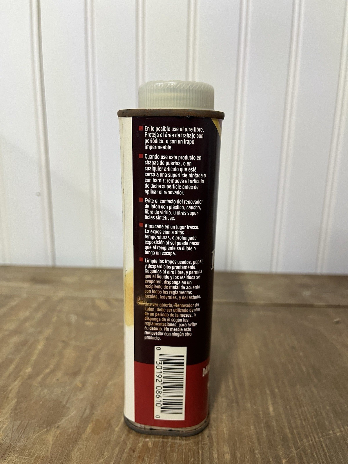 Vtg Gillespie Brass Restorer ’95 Tin Prop Full Usa BR86.1 Household Cleaner