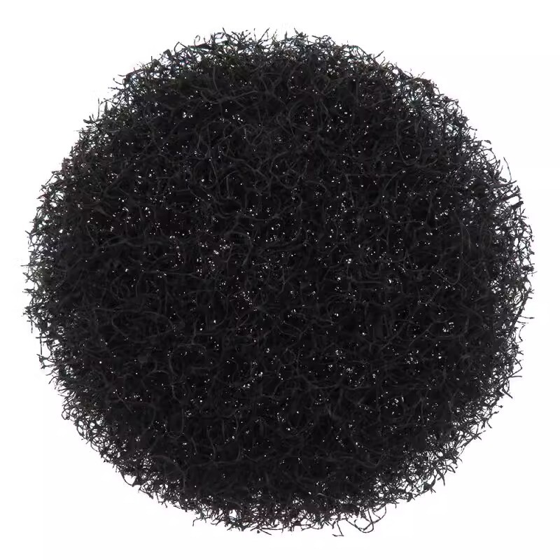 4 Inch 100mm Black Round Flocking Scouring Pad Nylon Fiber Abrasive Sanding Disc