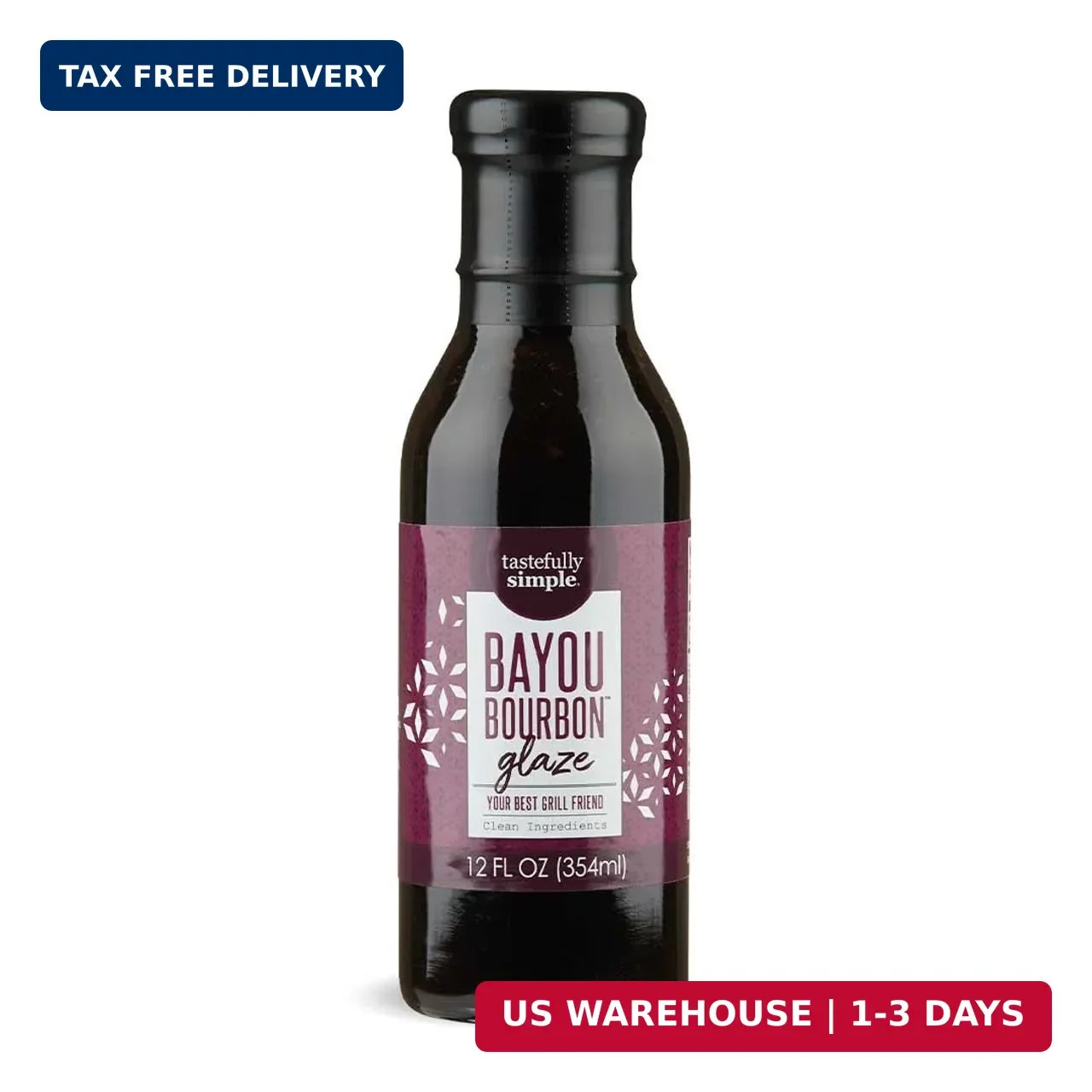 Tastefully Simple Bayou Bourbon Glaze, 12 Fluid Ounce