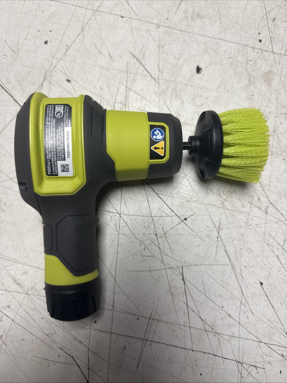 Ryobi FVG51 4V Compact Scrubber Kit With Battery And Charger