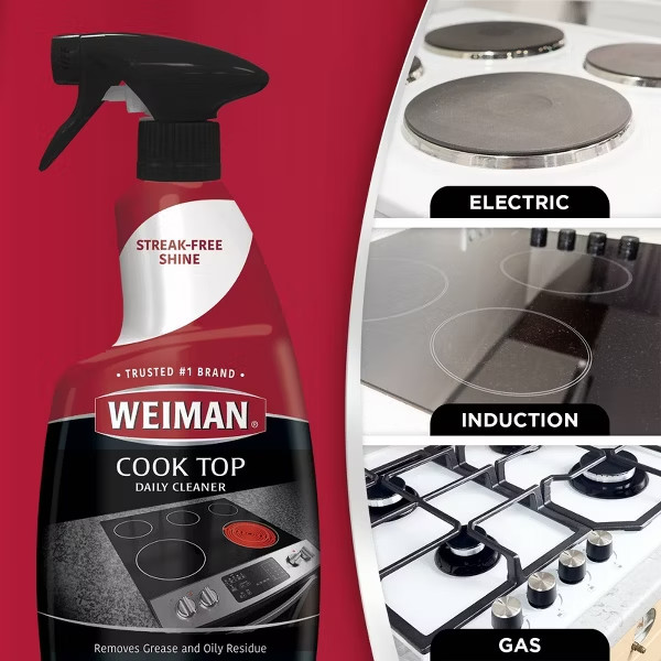 Weiman Unscented Cook Top Daily Cleaning Spray – 12 fl oz