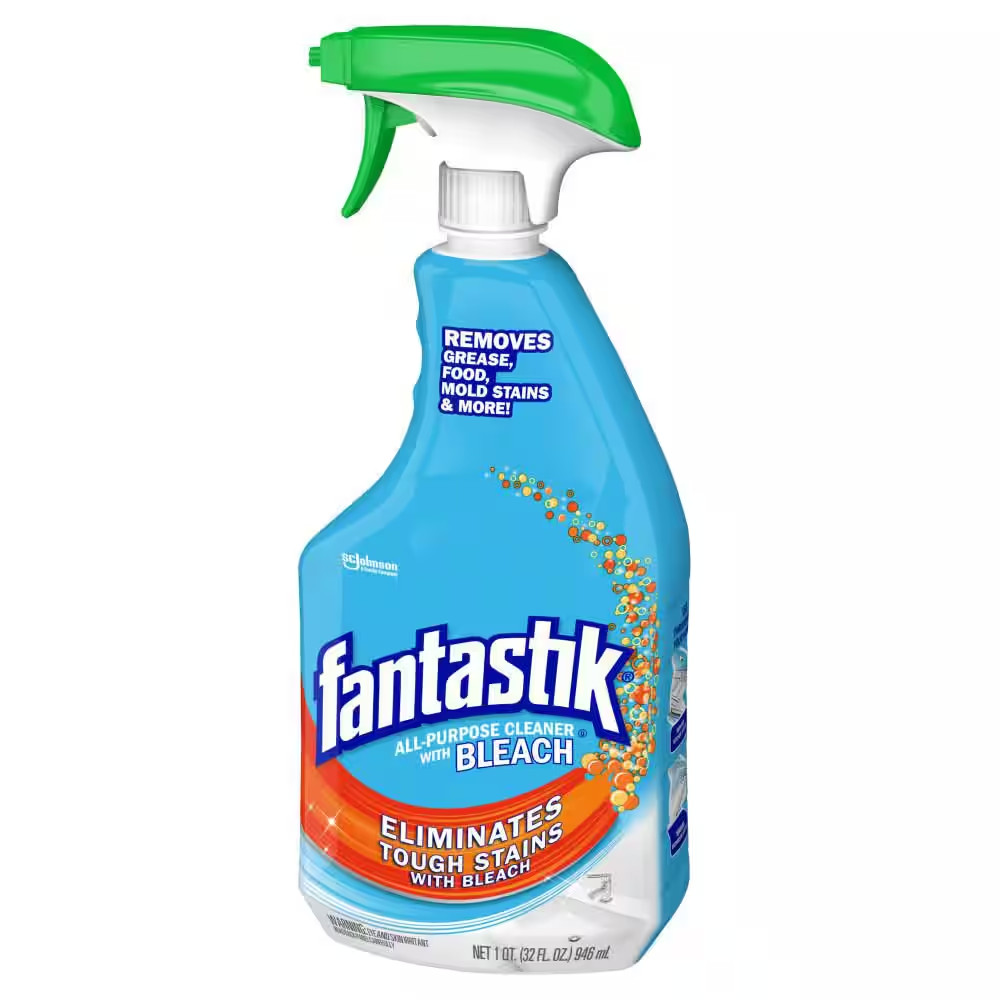 Fantastik All-Purpose Cleaner Deodorizes W Bleach kitchen Bathroom 32 Oz 4 Pack