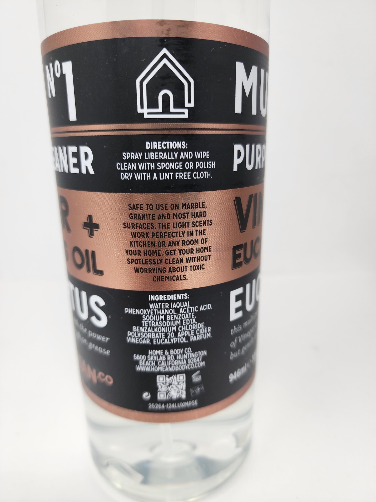 2 Lux Clean Vinegar & Eucalyptus Oil Multi Purpose Spray Cleaner 32 Fl Oz