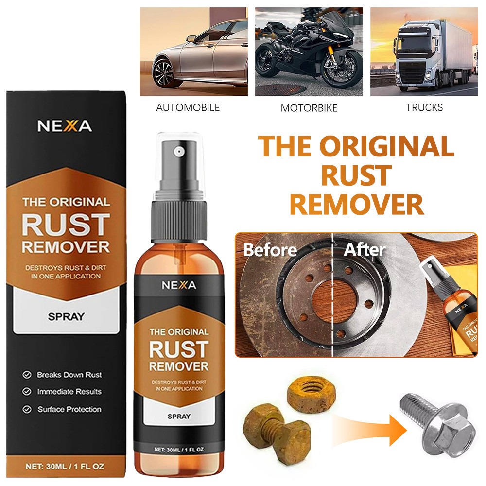 NEXA Rust Remover Spray – Fast-Acting Multi-Surface Cleaner | Removes Rust, 50mL