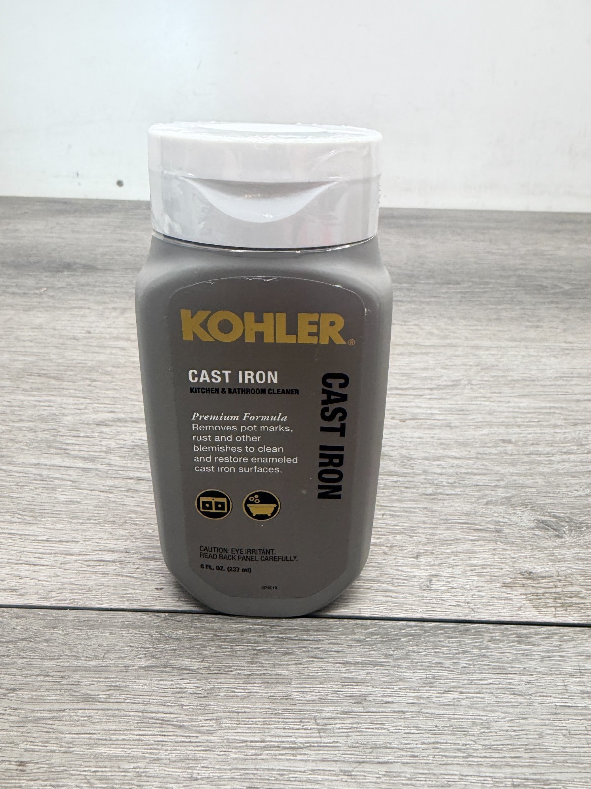 KOHLER K-23725-NA Cast Iron Cleaner, for Kitchen and Bathroom, 8 Oz Bottle,