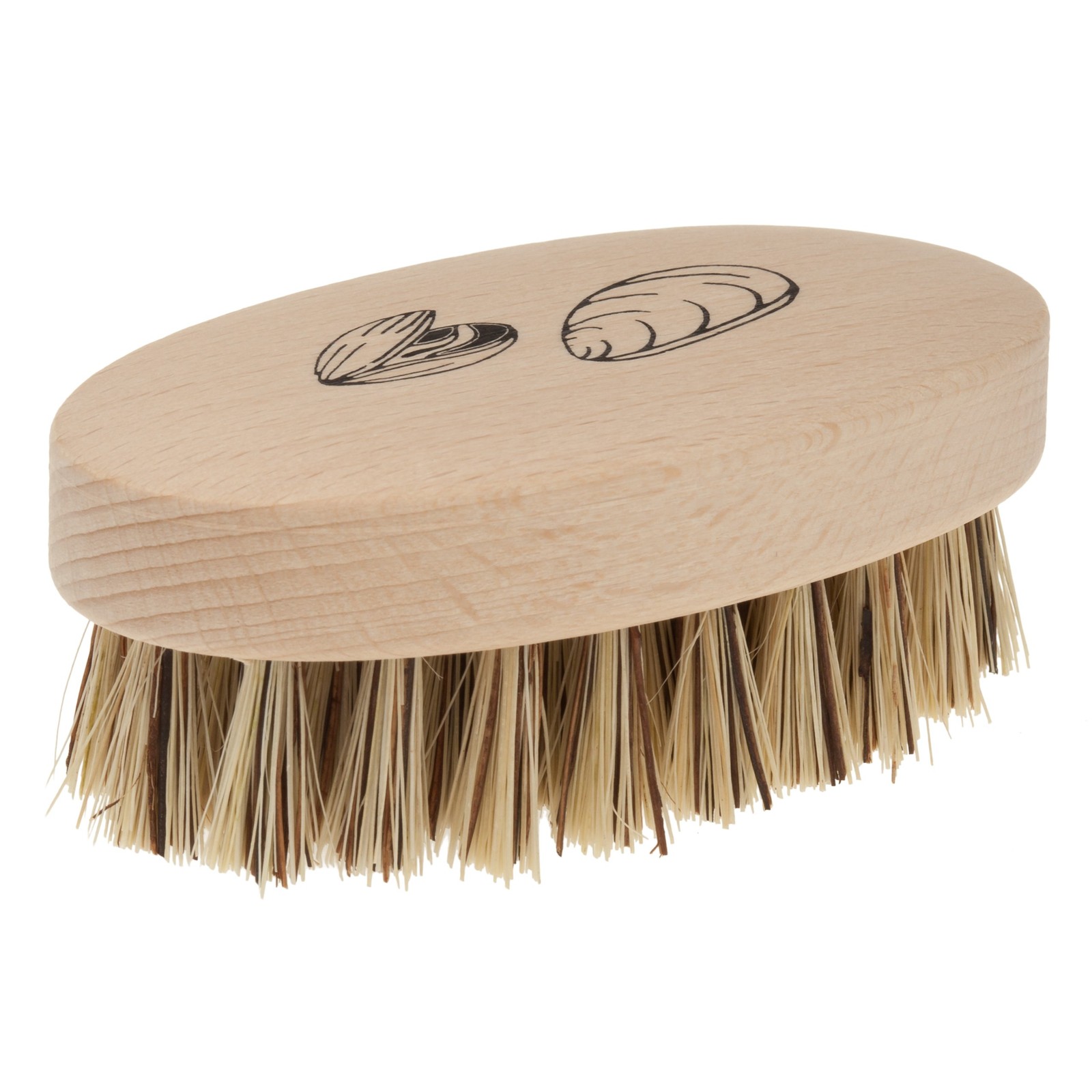 Mussel Brush With Beechwood Handle 33/4inches Set Of 2 Brush For Scrubbing Musse
