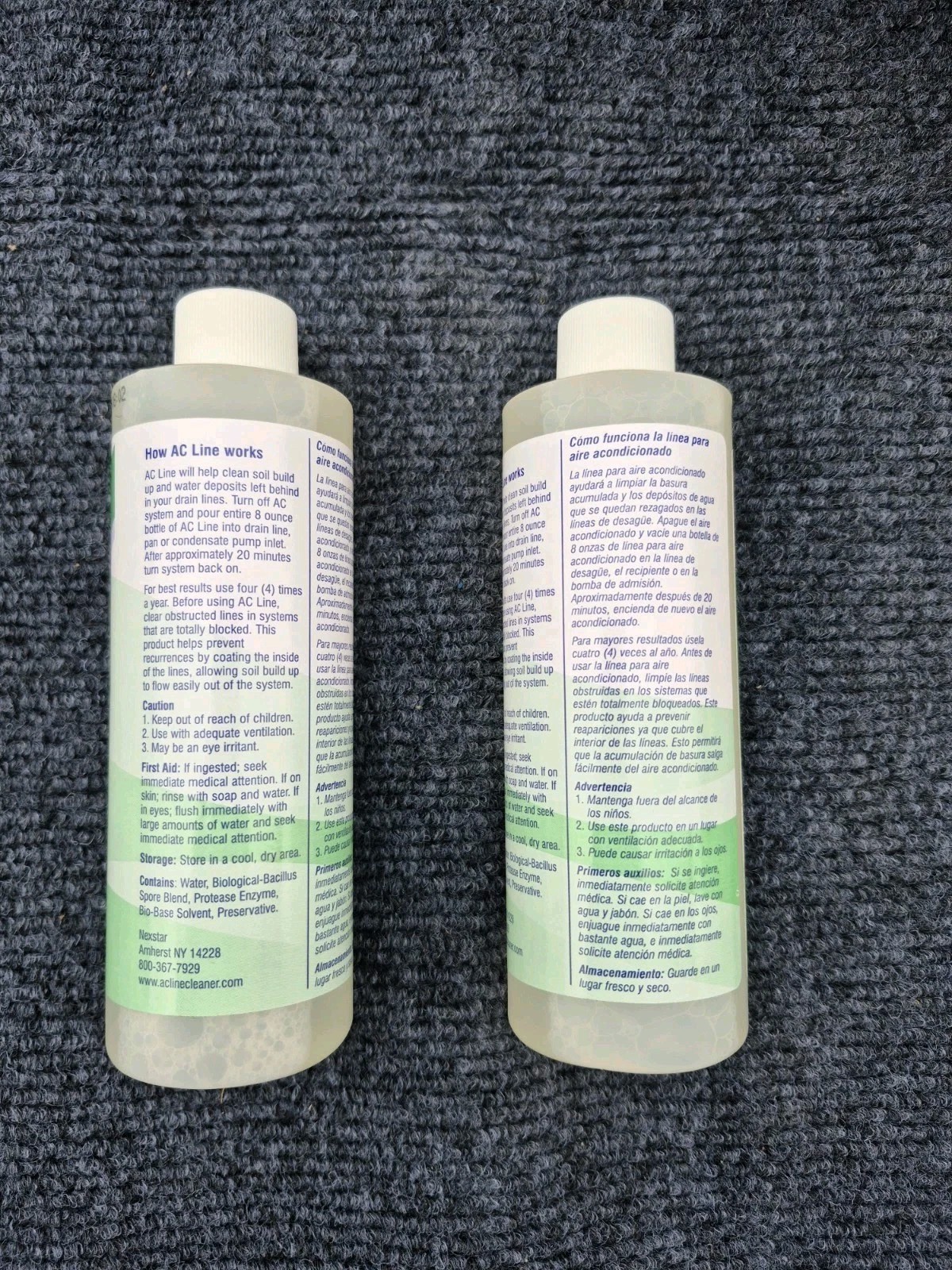 2 Pack AC Drain Line Cleaner HVAC and Condensate Line 8 Fl Oz Bottles