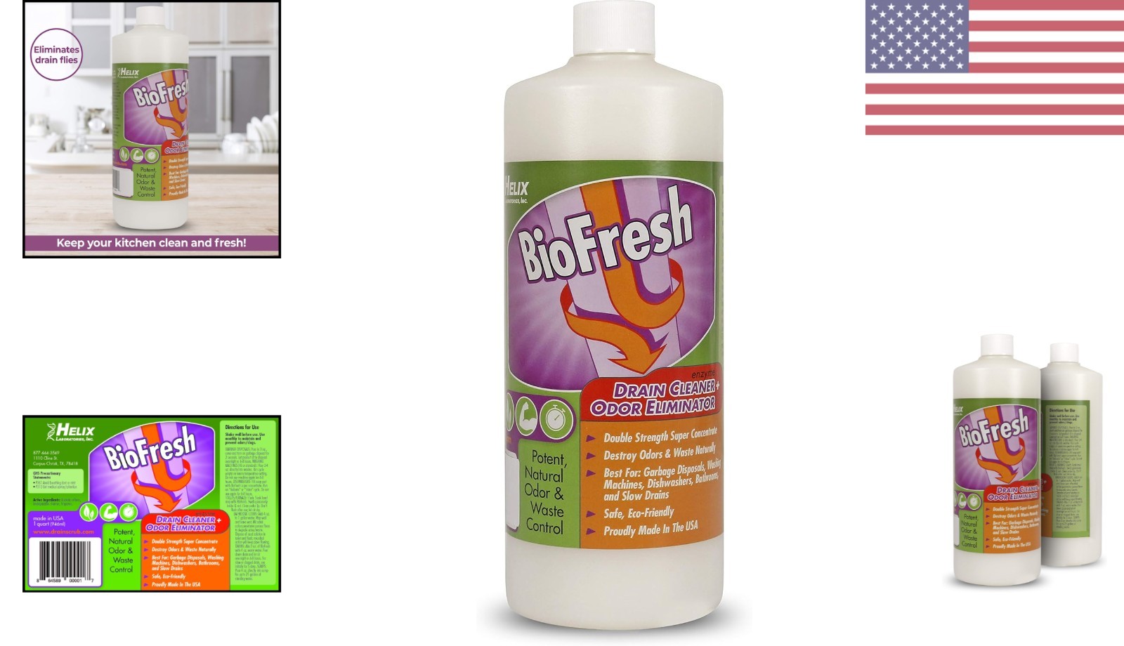 32oz Unscented Enzyme Drain Cleaner – Powerful and Safe for All Plumbing Systems