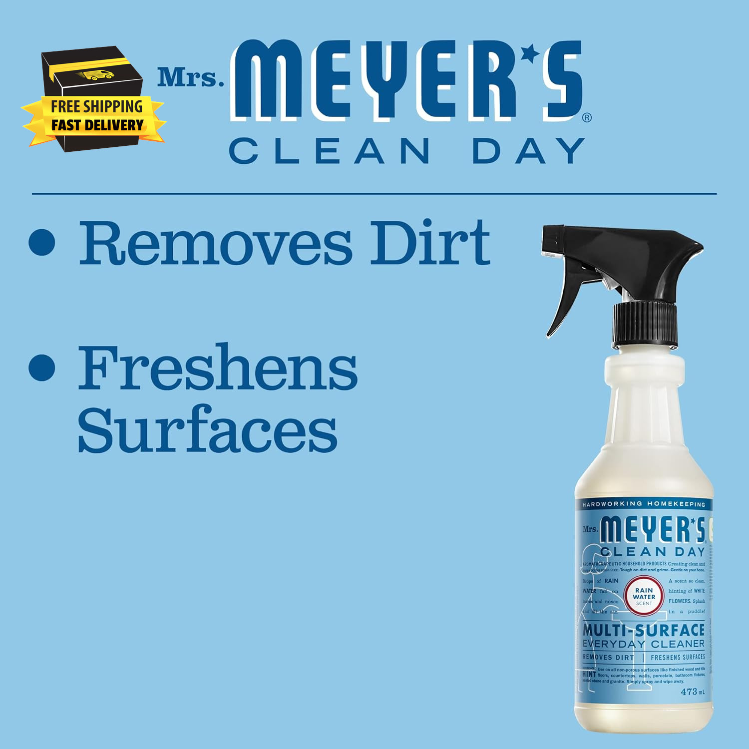 CLEAN DAY Multi-Surface Everyday Cleaner, Rain Water Scent, 16 Ounce Bottle ⭐️⭐️
