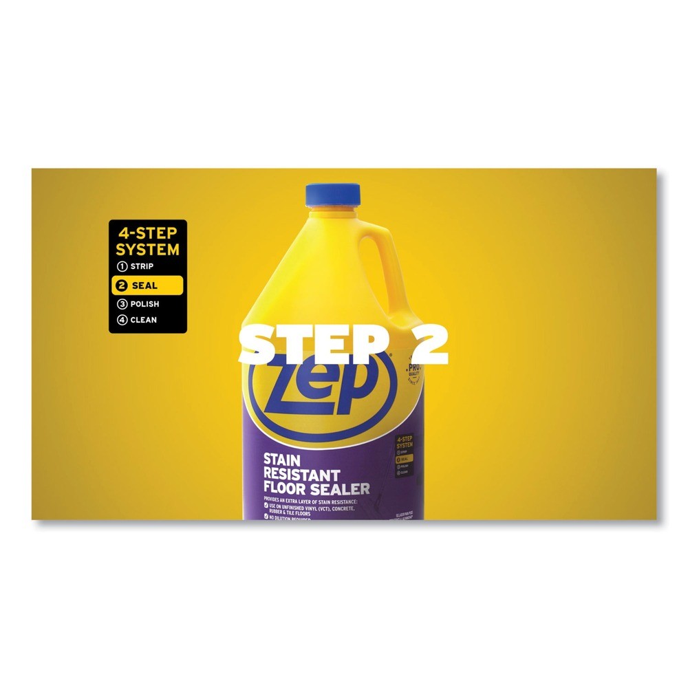 Zep Commercial ZUFSLR128EA 1-Gal Bottle Stain Resistant Floor Sealer New