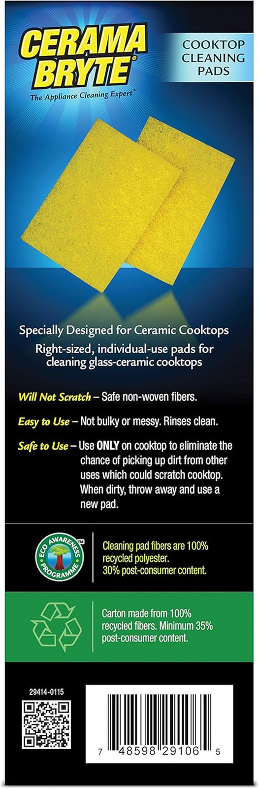 Cooktop Cleaning Pads, 10-Count 2 Pack