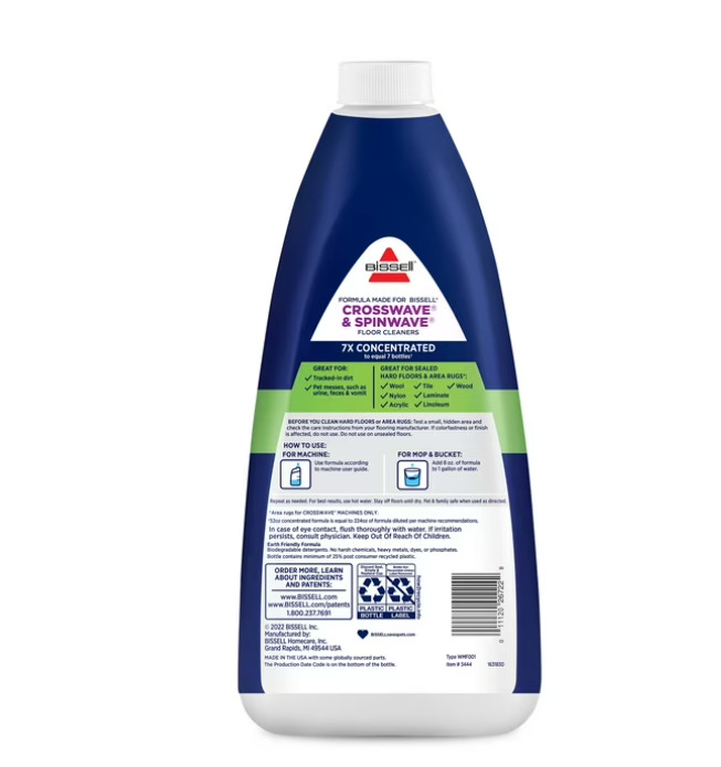 Wood Floor Formula for CrossWave & SpinWave – 32oz bottle| 1929