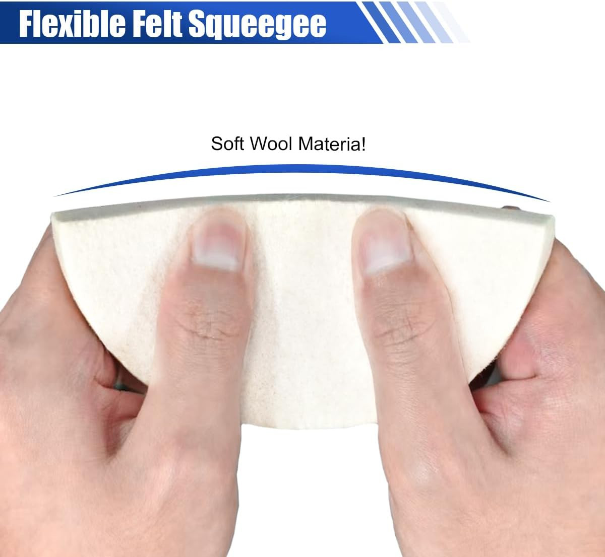 3PCS Soft Wool Felt Squeegee for Vinyl – Shrink Wool Squeegee Car Window Tint To