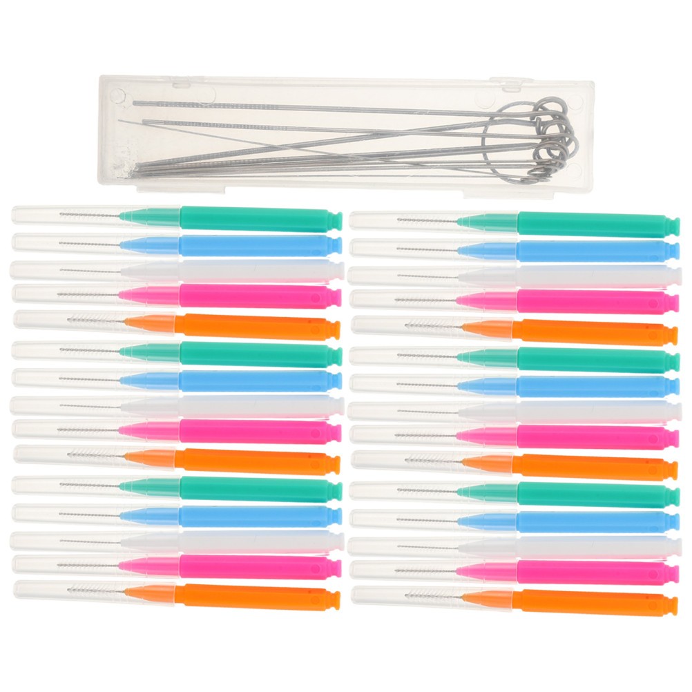 1 Set Showerhead Cleaning Brush Set, Tiny Brushes with Nozzle Unclogger Picks