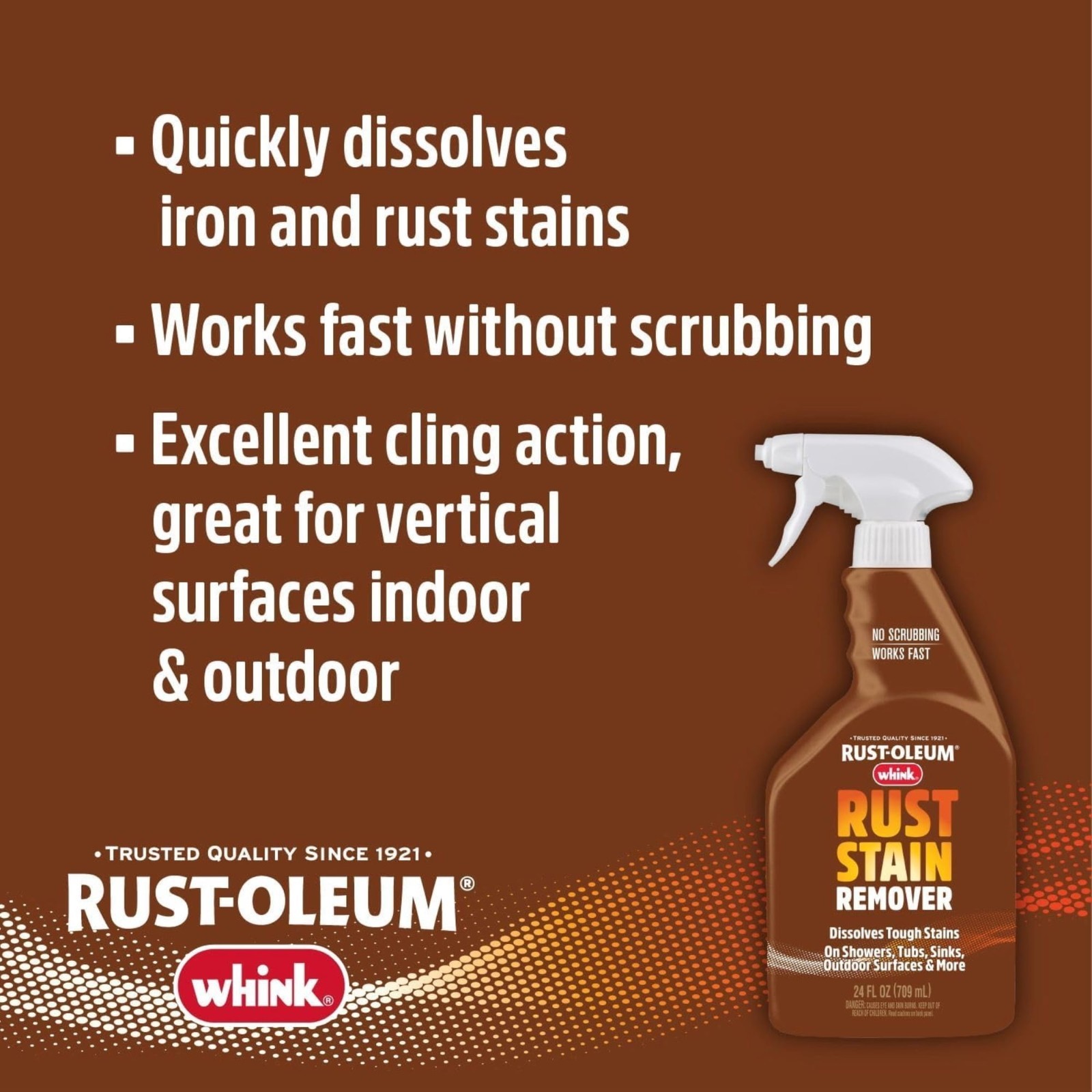 Whink 349944 Foaming Rust Stain Remover, 24 Oz