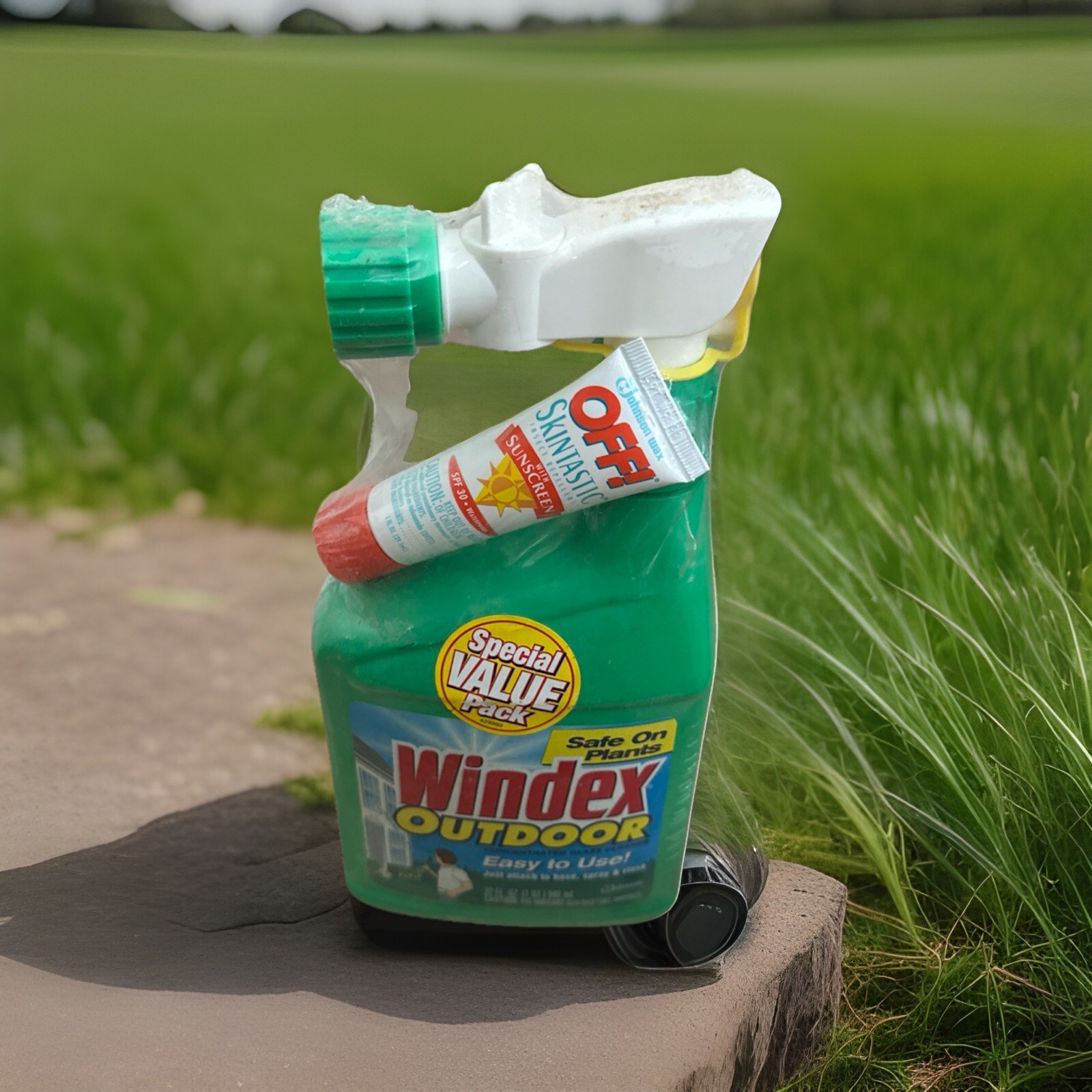 Windex Outdoor Concentrated Glass Cleaner 1997 Hose Spray 32 oz NOS OFF! Prop