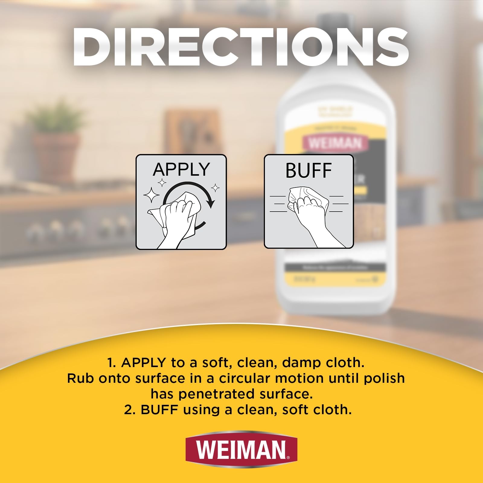 Weiman Wood and Cabinet Restorer 3-In-1 Bundle – Removes 16 Fl Oz (Pack of 1)