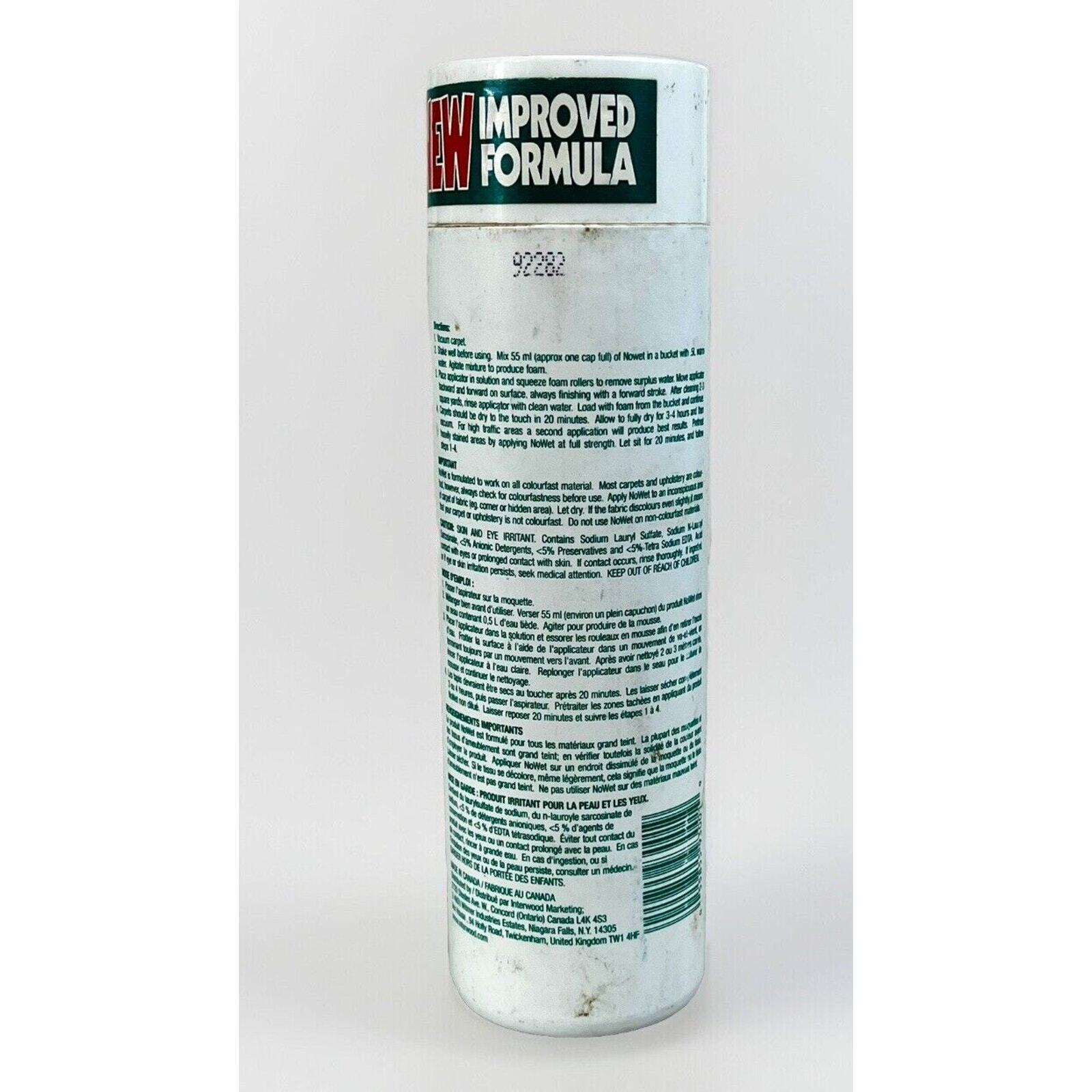 VTG The Original NoWet No Wet Wonder Foam Carpet Upholstery Cleaner 12 Oz NEW