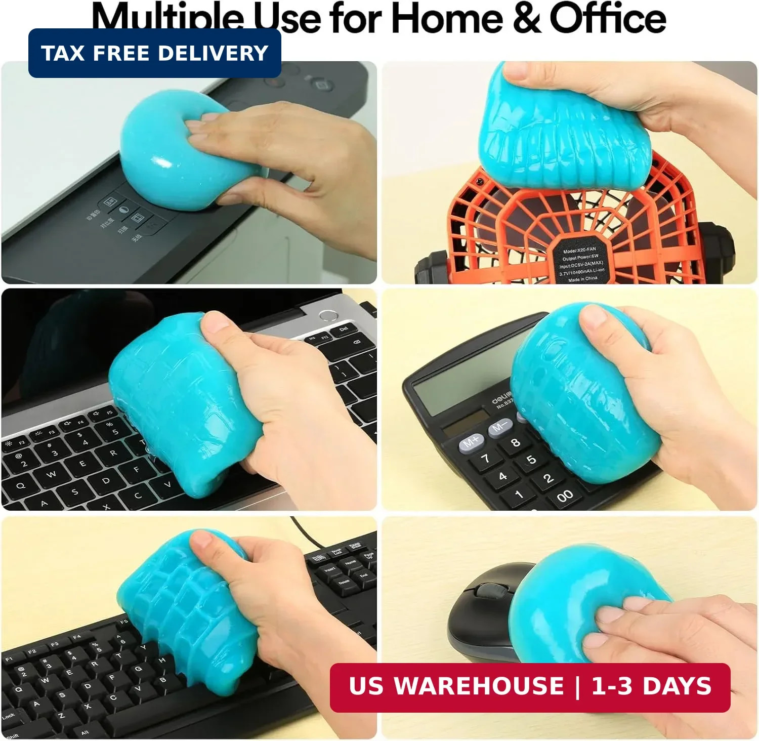 Car Cleaning Putty Gel Dust Remover for Auto Interior Air Vent Keyboard